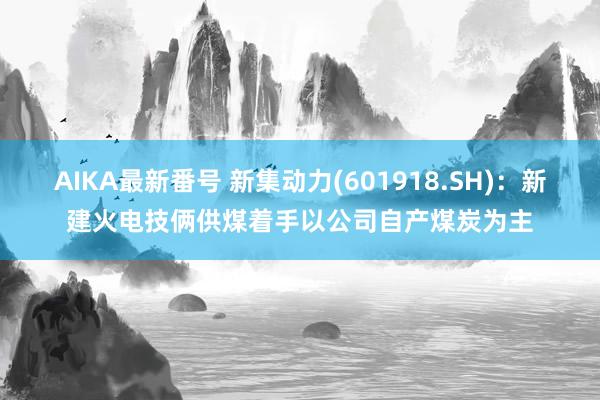 AIKA最新番号 新集动力(601918.SH)：新建火电技俩供煤着手以公司自产煤炭为主