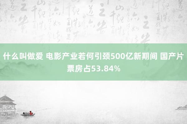 什么叫做爱 电影产业若何引颈500亿新期间 国产片票房占53.84%