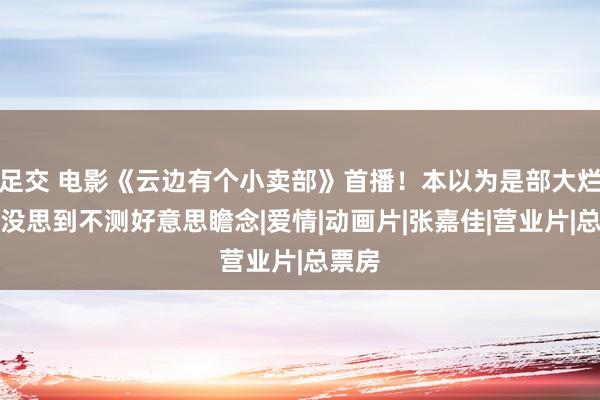 足交 电影《云边有个小卖部》首播！本以为是部大烂片，没思到不测好意思瞻念|爱情|动画片|张嘉佳|营业片|总票房